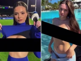 Sự thật việc nữ phóng viên thể thao vừa dẫn vừa khoe