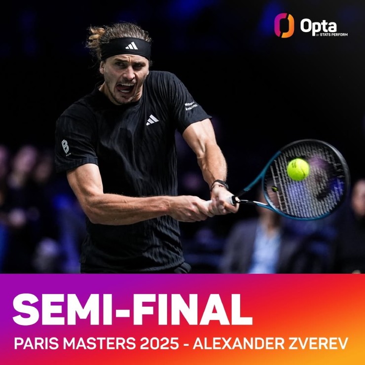 Sinner thắng vẫn lo âu, Zverev giải "lời nguyền" Medvedev ở Paris Masters - 2