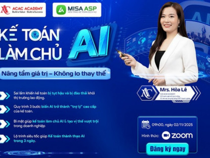 Thông tin doanh nghiệp - ACAC Academy “thắp lửa” cho hơn 1000 Kế toán: Làm chủ AI – Nâng tầm vị thế