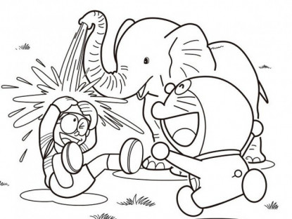 Gia đình - Tranh tô màu Doremon và Nobita, cách đơn giản giúp trẻ học về tình bạn và biết yêu thương