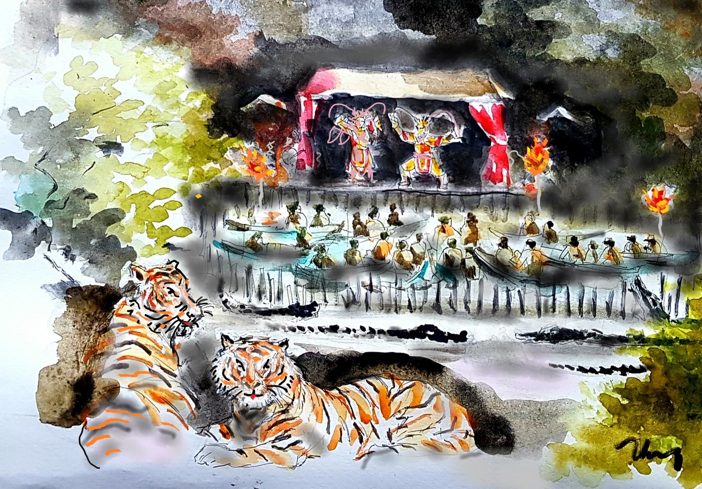 Từ chuyện cá sấu to bằng chiếc ghe lường trên sông Bassac… đến chuyện xem hát bội giữa rừng - 2