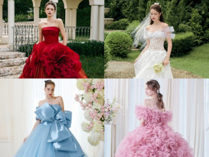 Gia đình - Trắc nghiệm: Chọn một chiếc váy cưới bạn thích nhất để nhận thông điệp thú vị về chuyện bầu bí