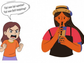 Bức xúc vì vừa mời trà sữa, thực tập sinh liền gọi “size lớn, full topping”