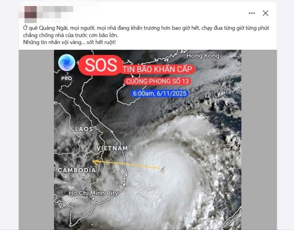 Bão số 13 cấp 15, giật trên cấp 17: Cộng đồng mạng “nín thở” chạy bão cùng đồng bào miền Trung - 1