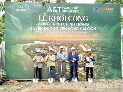 Thông tin doanh nghiệp - A&amp;T Group khởi công chỉnh trang tuyến đường ven sông Sài Gòn – Bước khởi đầu kiến tạo không gian sống tại A&amp;T Saigon Riverside