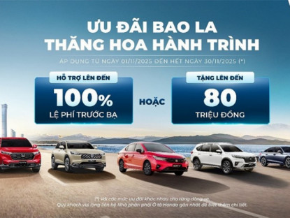 Thông tin doanh nghiệp - Honda Ô tô Việt Nam tung nhiều ưu đãi tháng 11 và Chương trình hỗ trợ đổi xe chính hãng