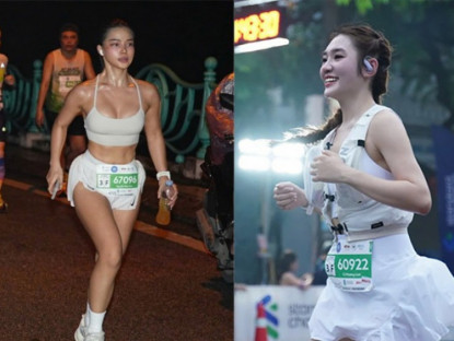 Thể thao - Người đẹp Khánh Ly vô địch chạy 21km, dàn mỹ nhân &quot;làm nóng&quot; giải marathon