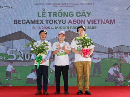 Thông tin doanh nghiệp - Becamex Tokyu và Aeon Việt Nam tổ chức Lễ trồng cây “Cánh rừng quê hương” tại Khu Thương mại Midori Park Square