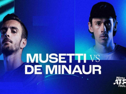 Thể thao - Video tennis Musetti - De Minaur: So tài hấp dẫn, 3 set căng thẳng (ATP Finals)