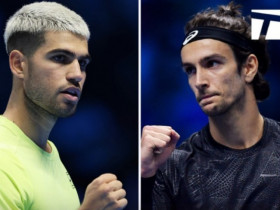 Tennis đỉnh cao ATP Finals: Alcaraz thị uy Musetti, Fritz quyết đấu De Minaur