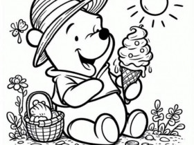 Cùng bé tô màu tranh Gấu Pooh, khoảnh khắc vui vẻ mà tuổi thơ con cần có