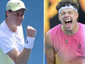 Trực tiếp tennis Sinner - Shelton: Sinner sớm có break (ATP Finals)