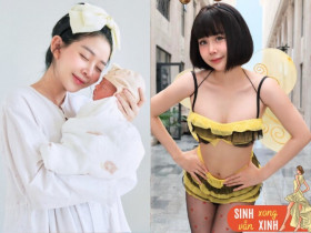 Sinh con sau đám cưới dát vàng, nữ thần phim học đường Việt gây choáng với body nảy nở tôn vòng 1 căng tràn