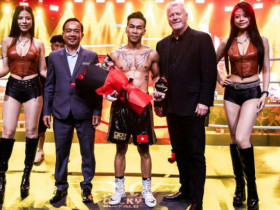 Trần Văn Thảo hạ knock-out võ sĩ Thái Lan tại sự kiện boxing danh giá