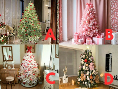 Gia đình - Trắc nghiệm: Chọn 1 cây thông Noel theo trực giác, để biết bạn sẽ sinh con trai hay con gái đầu lòng