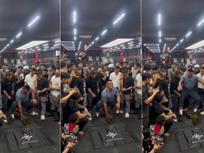 Thể thao - Hiếu &quot;khổng lồ&quot; dùng một tay nâng tạ 150kg, có lấy được 100 triệu đồng?