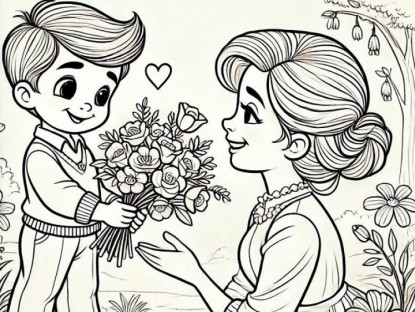 Gia đình - Thiệp tô màu 20/11, món quà bé dành tặng cô giáo nhiều yêu thương nhất