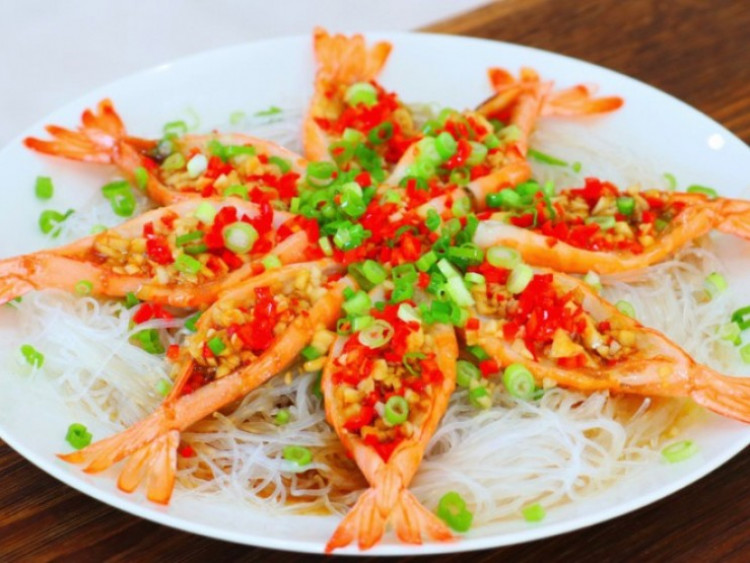 Chỉ 10 phút có ngay món tôm hấp miến siêu ngon, thơm nức