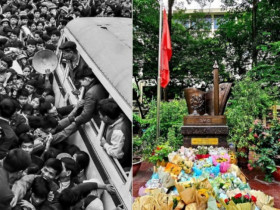 Tượng đài tri ân thế hệ giảng viên, sinh viên gác bút nghiên lên đường chiến đấu