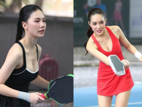 Hoa hậu Quỳnh Hoa tập 2 buổi đã giành giải pickleball, đọ sắc đẹp với dàn mỹ nhân