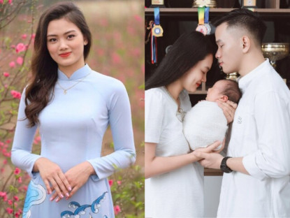 Gia đình - Hoa khôi 1m74 lộ diện rạng rỡ sau 2 tháng ở ẩn sinh con với thầy giáo pickleball, quý tử đầu lòng trộm vía đốn tim