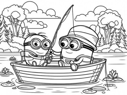 Gia đình - Tranh tô màu Minions đáng yêu, lựa chọn lý tưởng cho bé mầm non tập tô