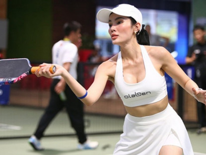 Thể thao - Người đẹp Vòng Phối Phối gây ấn tượng, cùng dàn mỹ nhân tung hoành giải pickleball