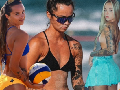 Thể thao - Mỹ nhân bóng chuyền &quot;xăm trổ hổ báo&quot;, khiến cánh mày râu vừa sợ vừa mê