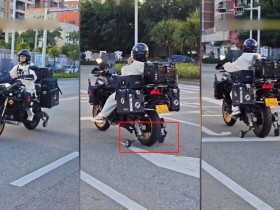 Clip: Cô gái gây chú ý với cách dừng chờ đèn đỏ không cần chống chân có 1-0-2