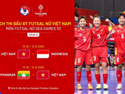 Thể thao - Lịch thi đấu bóng đá futsal nữ SEA Games 33, lịch ĐT nữ futsal Việt Nam mới nhất
