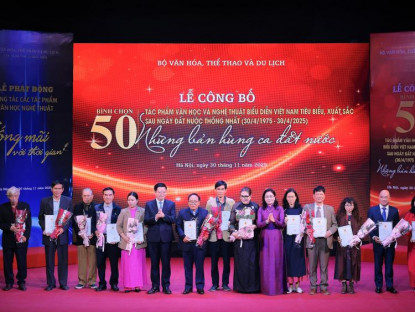 Tin Tức - Tôn vinh 50 tác phẩm văn học, nghệ thuật biểu diễn xuất sắc sau ngày đất nước thống nhất