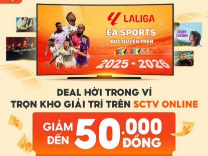 Thông tin doanh nghiệp - Thanh toán dịch vụ SCTV Online qua ShopeePay, nhận ngay ưu đãi lên đến 20%