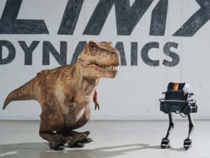Công nghệ - &quot;Cú sốc&quot; từ Trung Quốc: Robot khủng long T-Rex biết đi lại và giữ thăng bằng như sinh vật sống