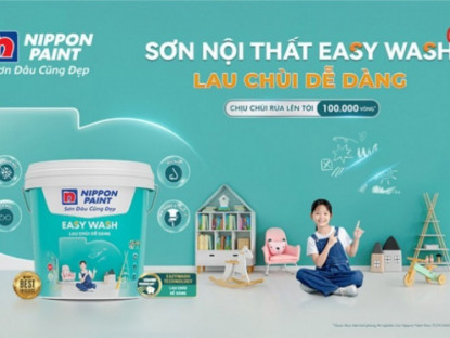Thông tin doanh nghiệp - Nippon Paint Easy Wash – Giải pháp sơn nội thất lau chùi dễ dàng, giữ nhà luôn sạch đẹp như mới