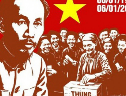 Tin Tức - Tuyên truyền cổ động trực quan kỷ niệm 80 năm Ngày Tổng tuyển cử đầu tiên bầu Quốc hội Việt Nam