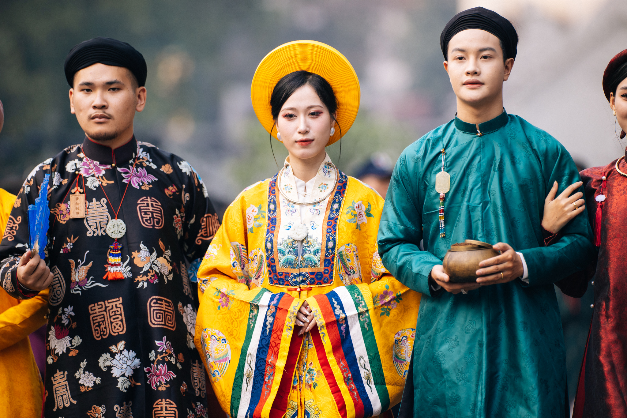 Rực rỡ đoàn rước Việt phục “Bách Hoa Hỷ Sự” tại không gian phố đi bộ Hồ Hoàn Kiếm - 6