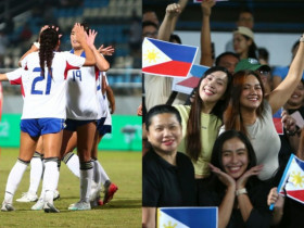 Dàn “chân dài” Philippines ăn mừng như vô địch khi bất ngờ thắng tuyển nữ VN