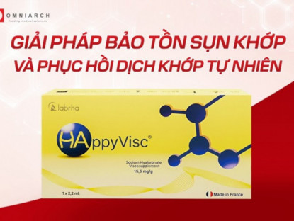 Thông tin doanh nghiệp - HappyVisc: Giải pháp bảo tồn sụn khớp và phục hồi dịch khớp tự nhiên