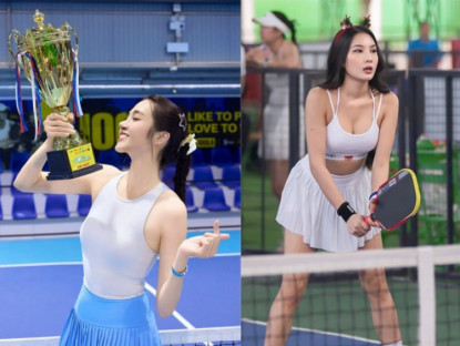Thể thao - Siêu mẫu Lê Thu An thắng 15-0 vô địch pickleball, Phương Liên khoe dáng nóng bỏng