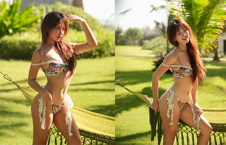 Nàng Kim “vén váy” khoe dáng nuột nà, hoa hậu mặc đồ gym tập pickleball gây chú ý - 1