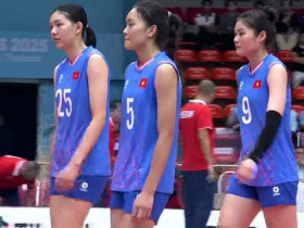 Video bóng chuyền ĐT nữ Việt Nam - Myanmar: Chiến thắng áp đảo (SEA Games)