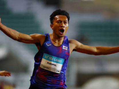 Thể thao - &quot;Tia chớp&quot; Thái Lan phá kỷ lục SEA Games: Chạy 100m dưới 10 giây, HCV lịch sử
