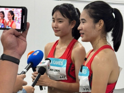 Thể thao - Hotgirl điền kinh Khánh Linh &quot;chạy yểm trợ&quot; đàn chị thâu tóm HCV SEA Games