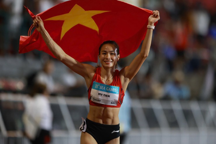 Hotgirl điền kinh Mỹ Tiên "bụng 6 múi", bất ngờ với bản thân dù lỡ tấm HCV - 1