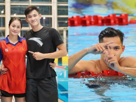 Nhà vô địch SEA Games Phạm Thanh Bảo tiết lộ chuyện tình với hot girl bơi lội Mỹ Tiên