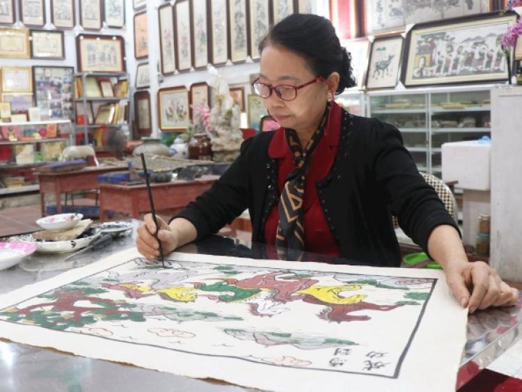 Gìn giữ nghề làm tranh dân gian Đông Hồ