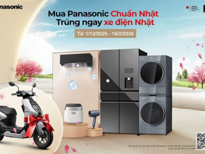 Thông tin doanh nghiệp - Ưu đãi tết 2026 “Mua Panasonic chuẩn Nhật trúng ngay xe điện Nhật”: Panasonic tiếp tục khẳng định giá trị Nhật Bản trong từng sản phẩm trao tay