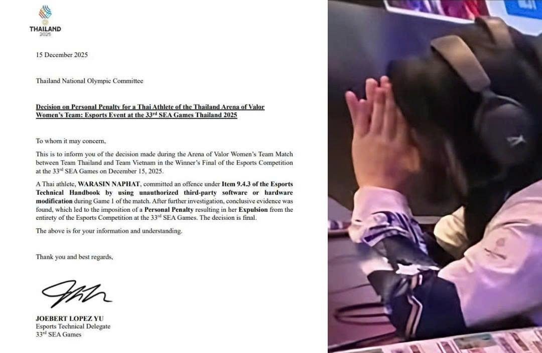 Nàng Warasin Naphat gian lận, đội nữ Liên Quân Mobile Thái Lan tay trắng rời SEA Games 33 - 2