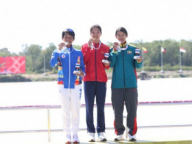 Cô gái 19 tuổi thăng hoa giật HCV, rowing Việt Nam 