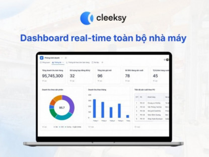 Thông tin doanh nghiệp - Cleeksy - Phần mềm quản lý sản xuất giúp tối ưu dữ liệu và ra quyết định real-time
